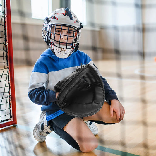 Baseball Glove PU Leather Baseball Mitt Wear-resistant Baseball Fielding Glove Beginner Play Training for Youth Adults Practice