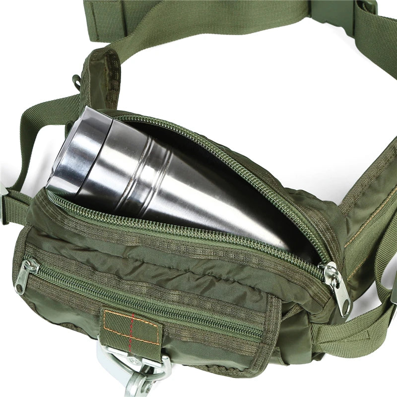 Men Waist Bag Tactical Military Fanny Pack Outdoor Belt Bag Motorcycle  Rider Camping Bags Hunting Hiking Climbing Crossbody Bag