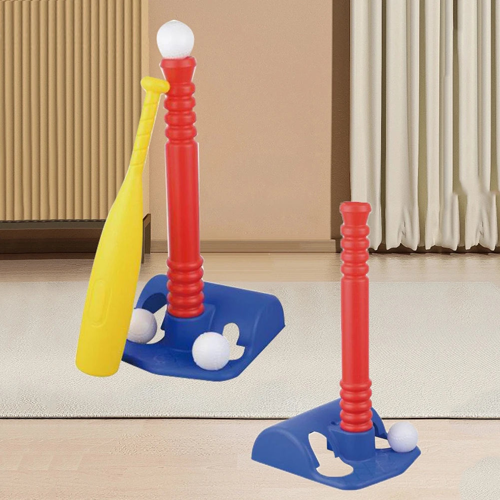 Funny Kids Baseball Bat Tee Ball  Includes 2 Balls Kids Baseball Sports  Set for Kids 3-5 for Toddlers Boys and Girls