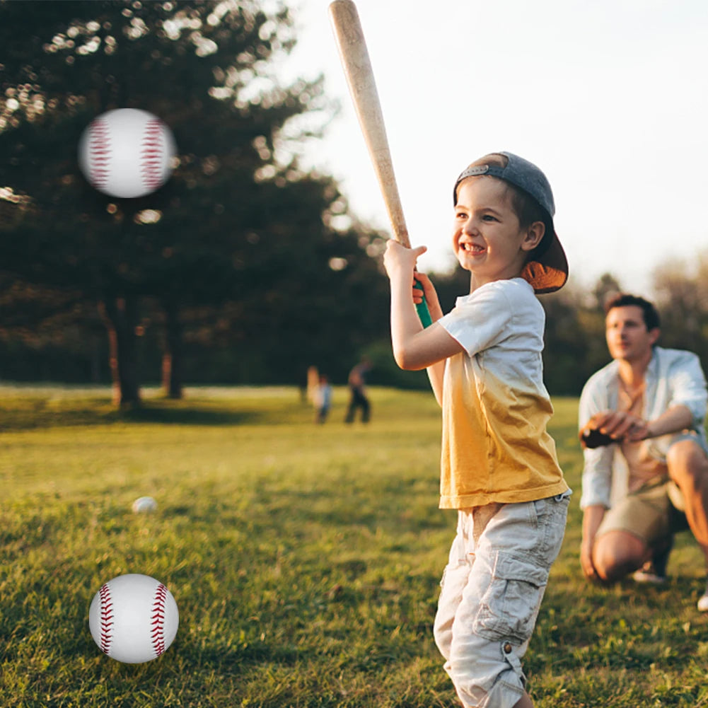 9inch BaseBall Ball Elastic 7.2cm Exercise Base Balls Soft Rubber Core Relieve Stress Equipment for Outdoor Supplies