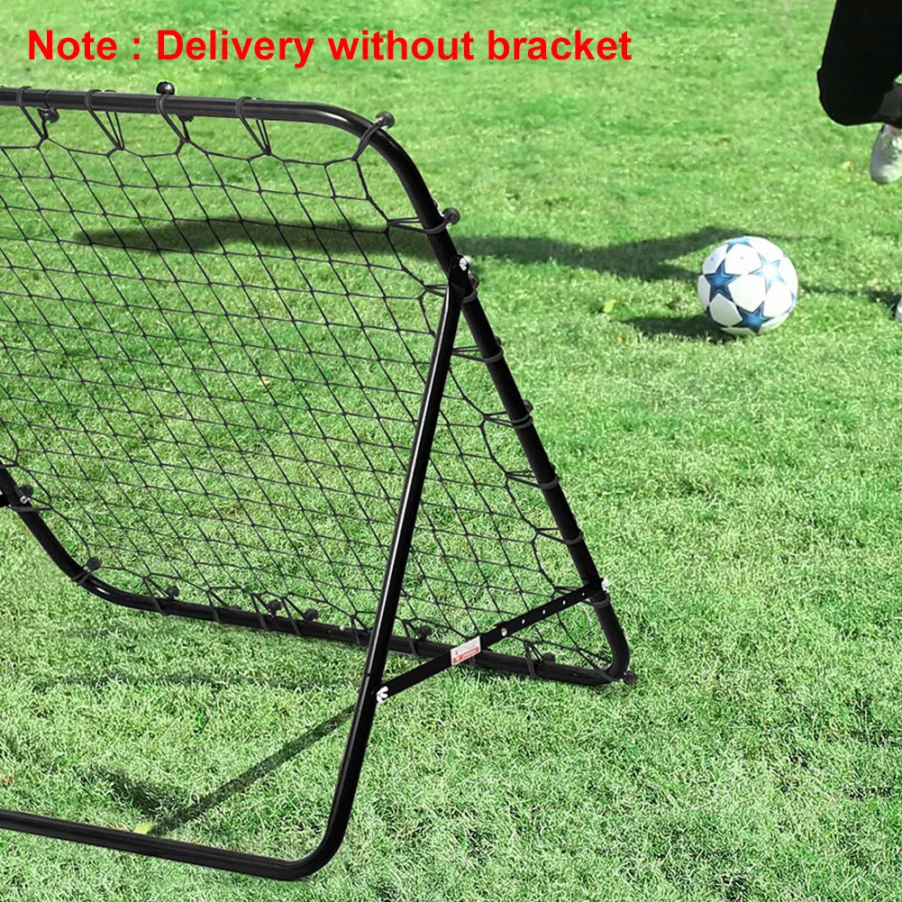 Soccer Bounce Back Net with 20 Elastic Ropes Kickback Football Practice Net Rebound Net Training Aid for Kids Teens