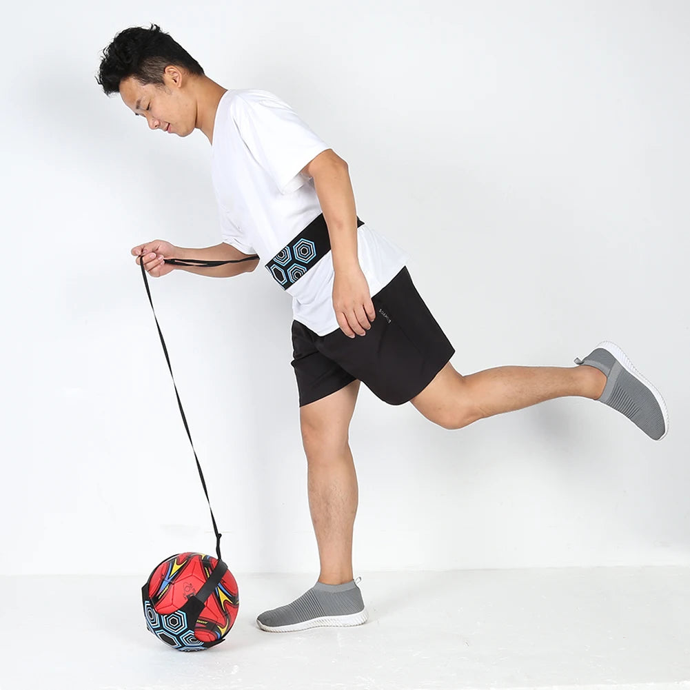 Football Training Equipment Football Training Belt Adjustable Waist Belt Soccer Ball Control Training Elastic Belt Supplies