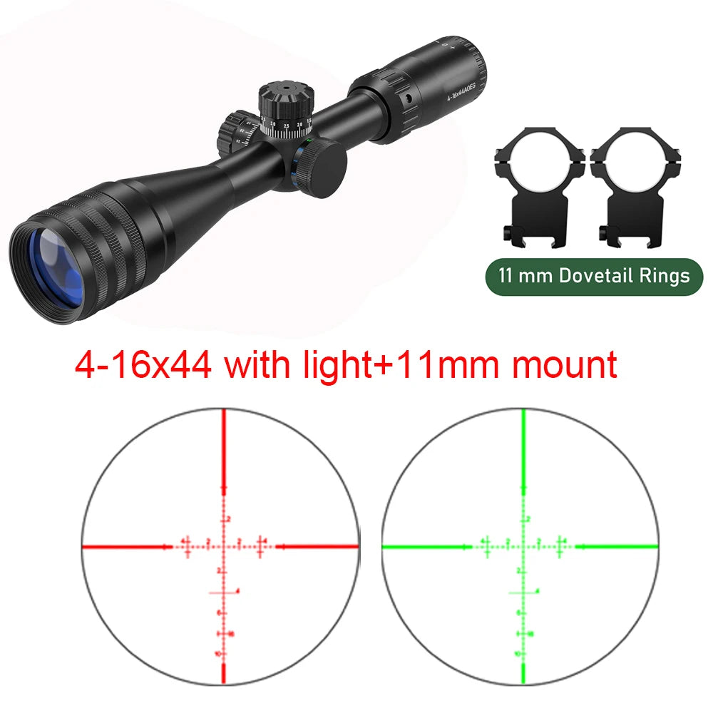 4-16X44AO Rifle Scope for Hunting SFP Optics Scope RGB illuminated Long Range Optics Sight