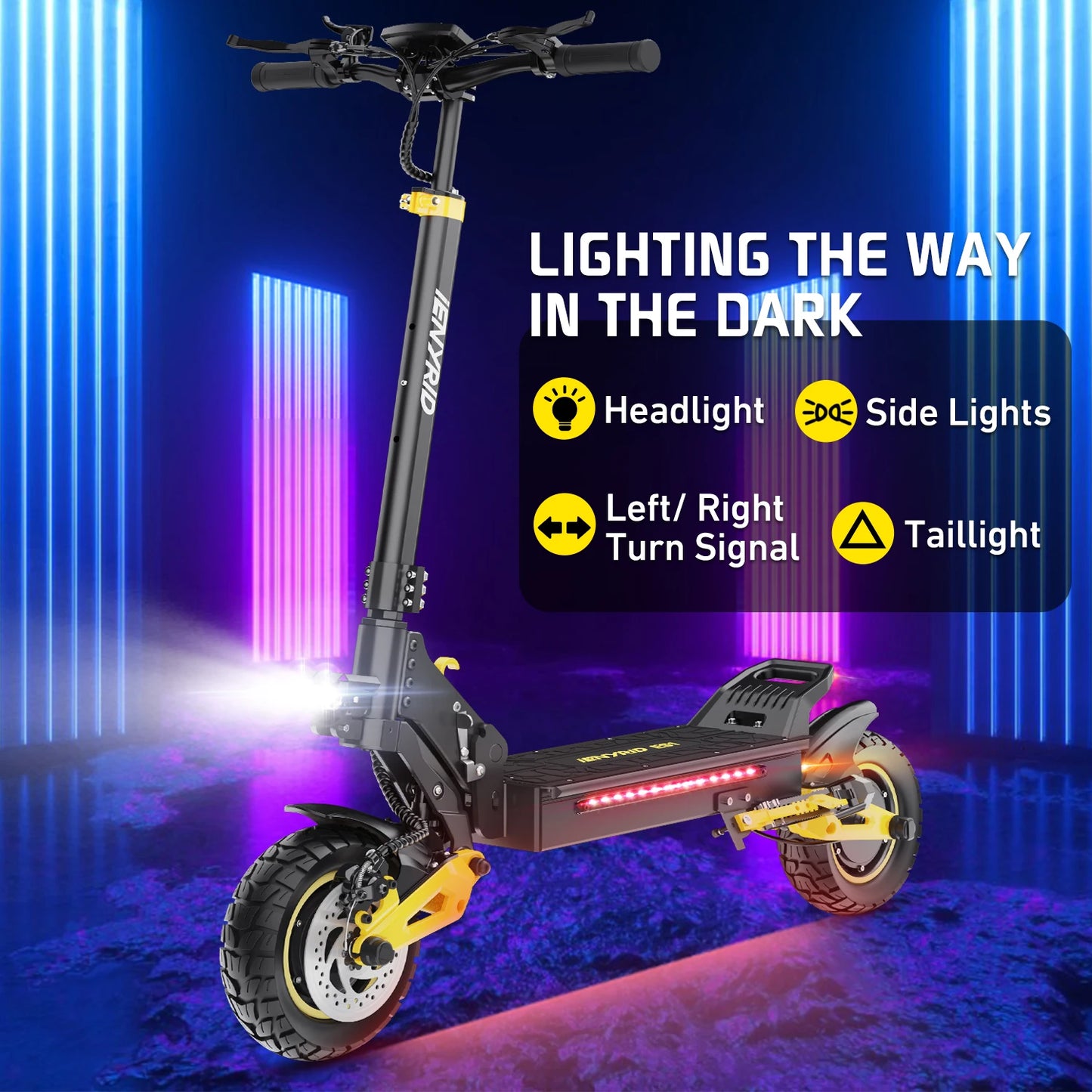 Electric Scooter Foldable 2400W Dual Motor 48V20.8Ah Lithium Battery E-Scooter Scooters 10-inch Tires Adult City E-Scooter