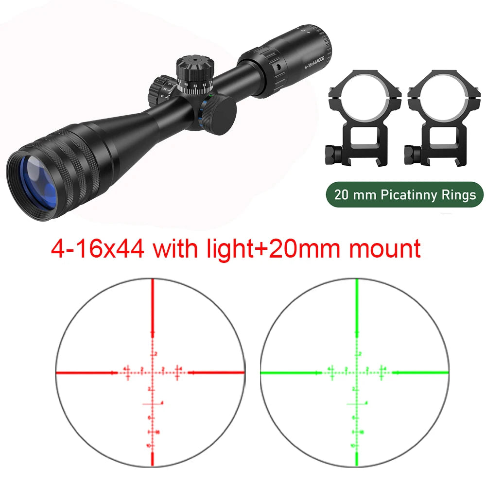 4-16X44AO Rifle Scope for Hunting SFP Optics Scope RGB illuminated Long Range Optics Sight