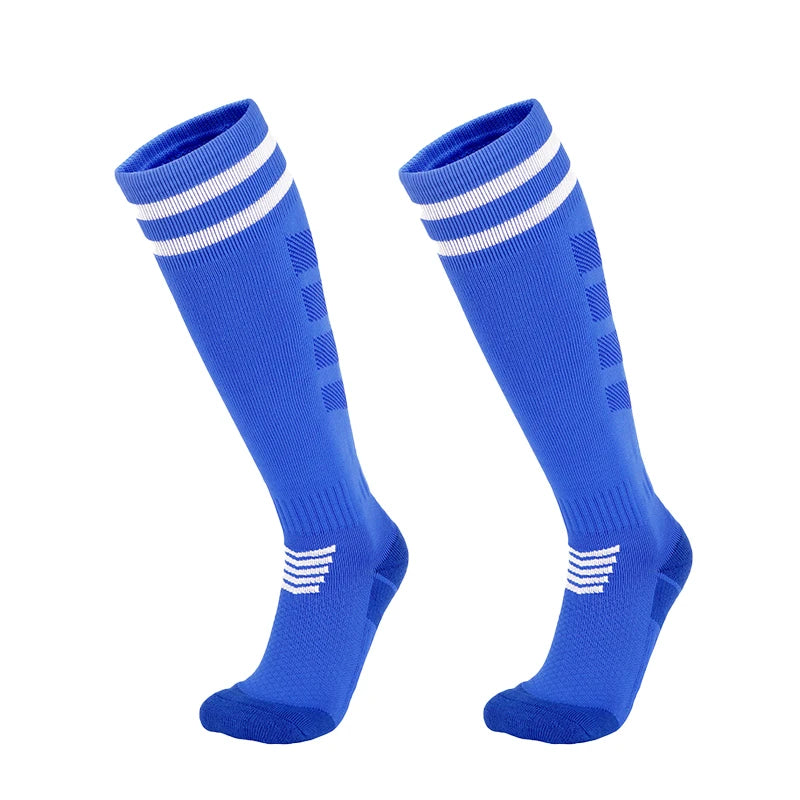 · Free returns  within 90 days, no questions asked Adult Youth KidsTowel Bottom Nylon Soccer Socks Breathable Knee High Training