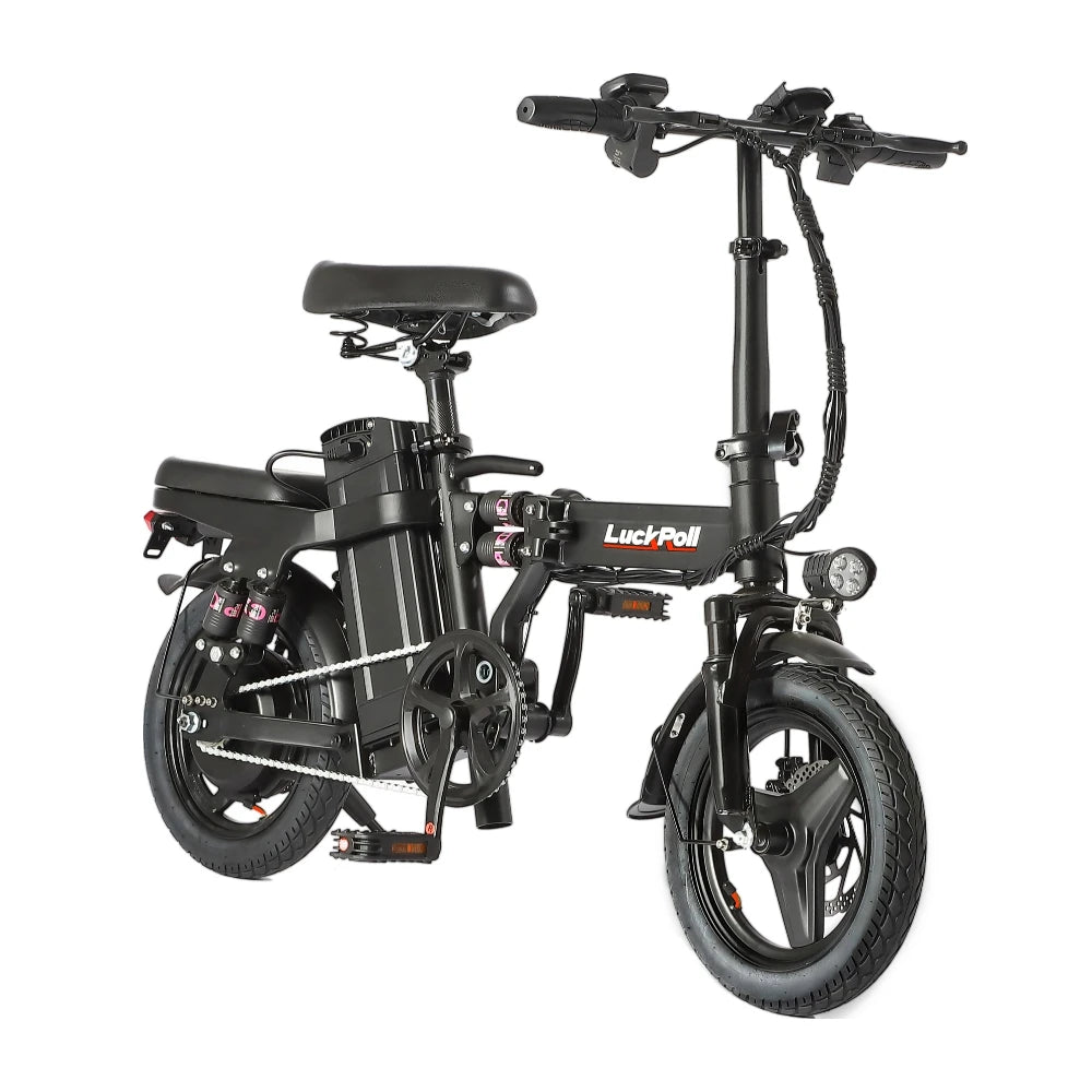 Classic Foldable Ebike 2000W/1000W, 40/28MPH, 52V 25Ah, 48V 15Ah, 60-80 Miles Range 14" Commuter Adult Electric Bicycle
