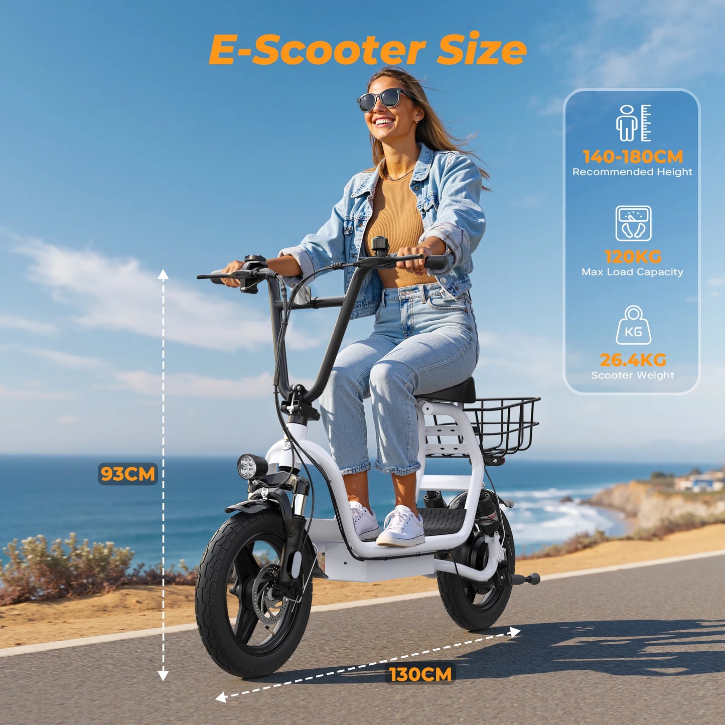 VARUN P1 Adult  Electric Scooter 500W Motor 48V374.4WH Battery City Escooter 14 Inch  Tire Foldable E-Scooter