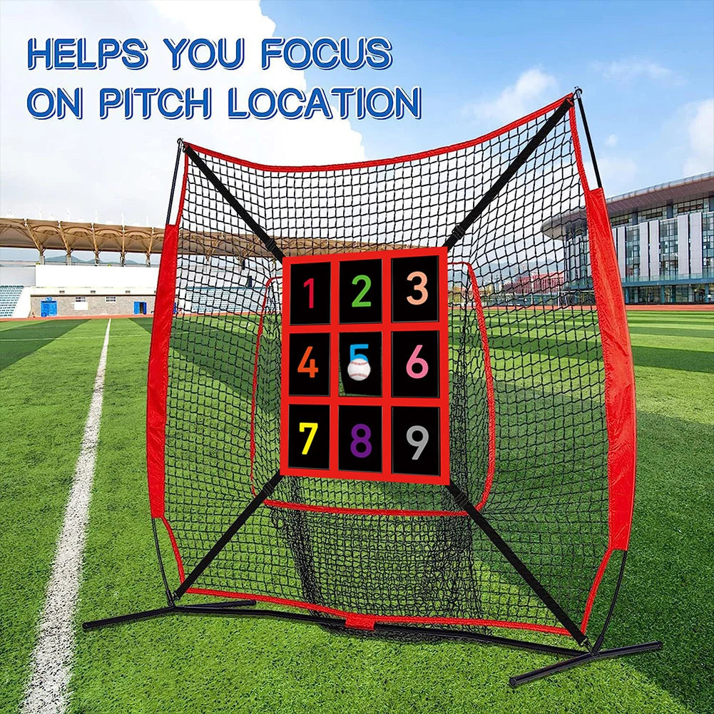 Baseball Softball Practice Net with Bonus Strike Zone Target Batting Net Baseball Backstop Net for Hitting Pitching Catching