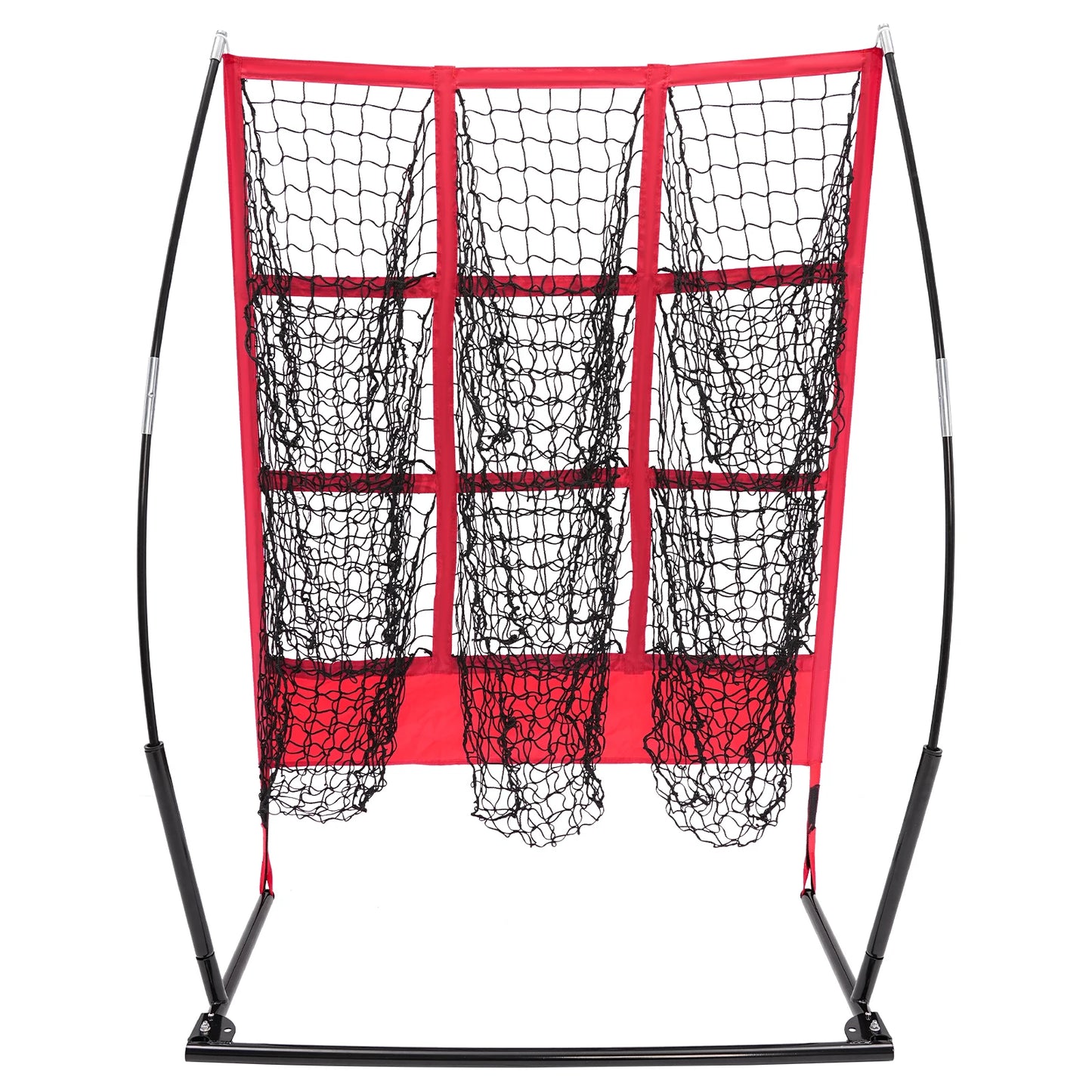 Baseball Practice Net 9-Grid Training Net for Throwing Pitching Batting Portable with Carry Bag