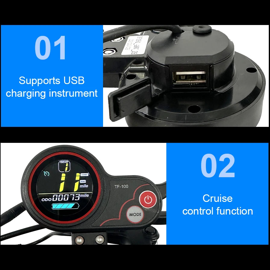 Electric Scooter with Off-road Tire, Kick Scooter, Electric E-Scooter, 10in, 45 km/h, 45km, 55km Range, 13Ah, 15Ah, 800W