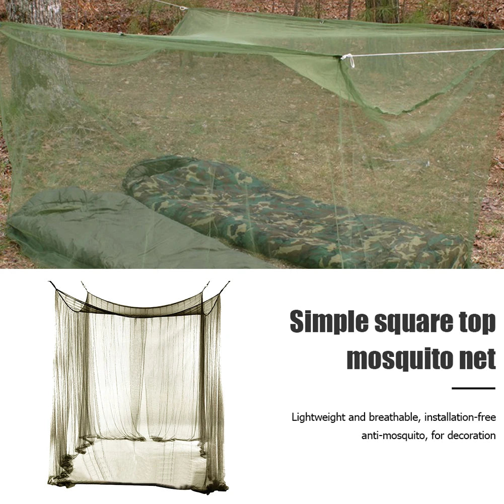Outdoor Dome Mosquito Net Breathable Summer Single Mosquito Net Lightweight Folding Insect Bug Repellent Canopy Mesh