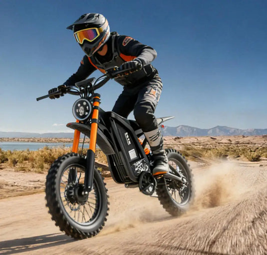1500W Powerful GT16 Electric Motorcycle, 48V 25AH Removable Battery 65 Miles Range, 35MPH All-Terrain E-Bike for Adults,Off-Road