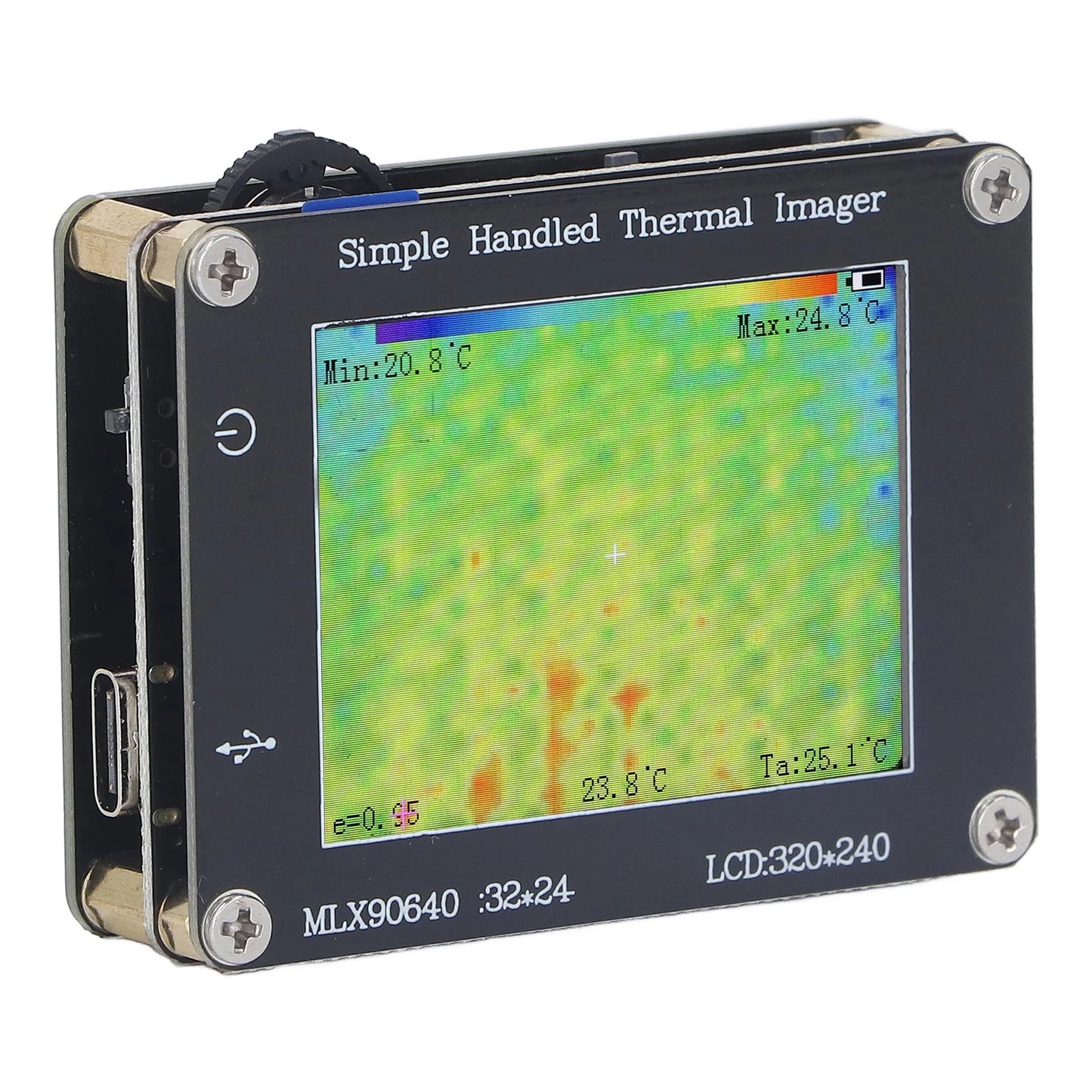 Thermal Imager Infrared Camera 2in Screen ‑ 40 ℃ to 300 ℃ Data Transmission Handheld Multifunctional Portable Thermal Imager
