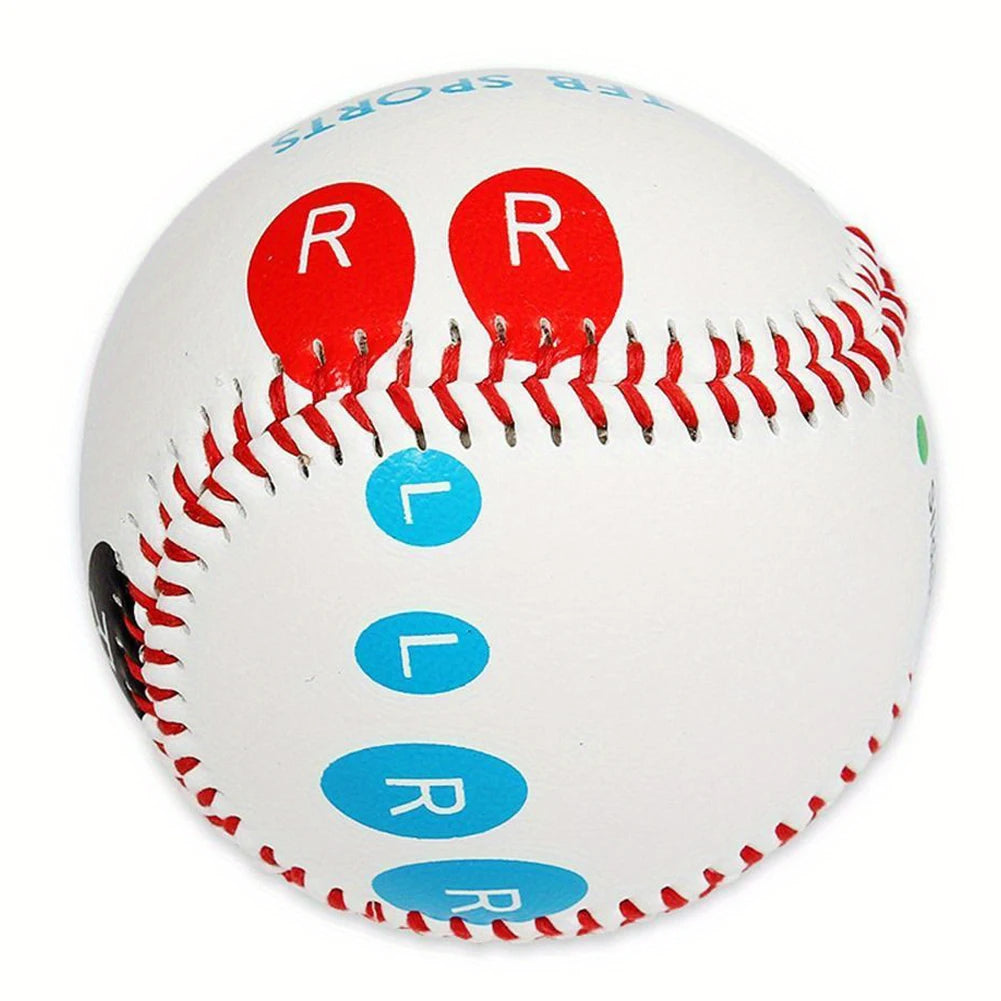 9 Inch Pitch Training Baseball with Finger Placement Markers Competition Training Baseball PVC for Adults Baseball Fans