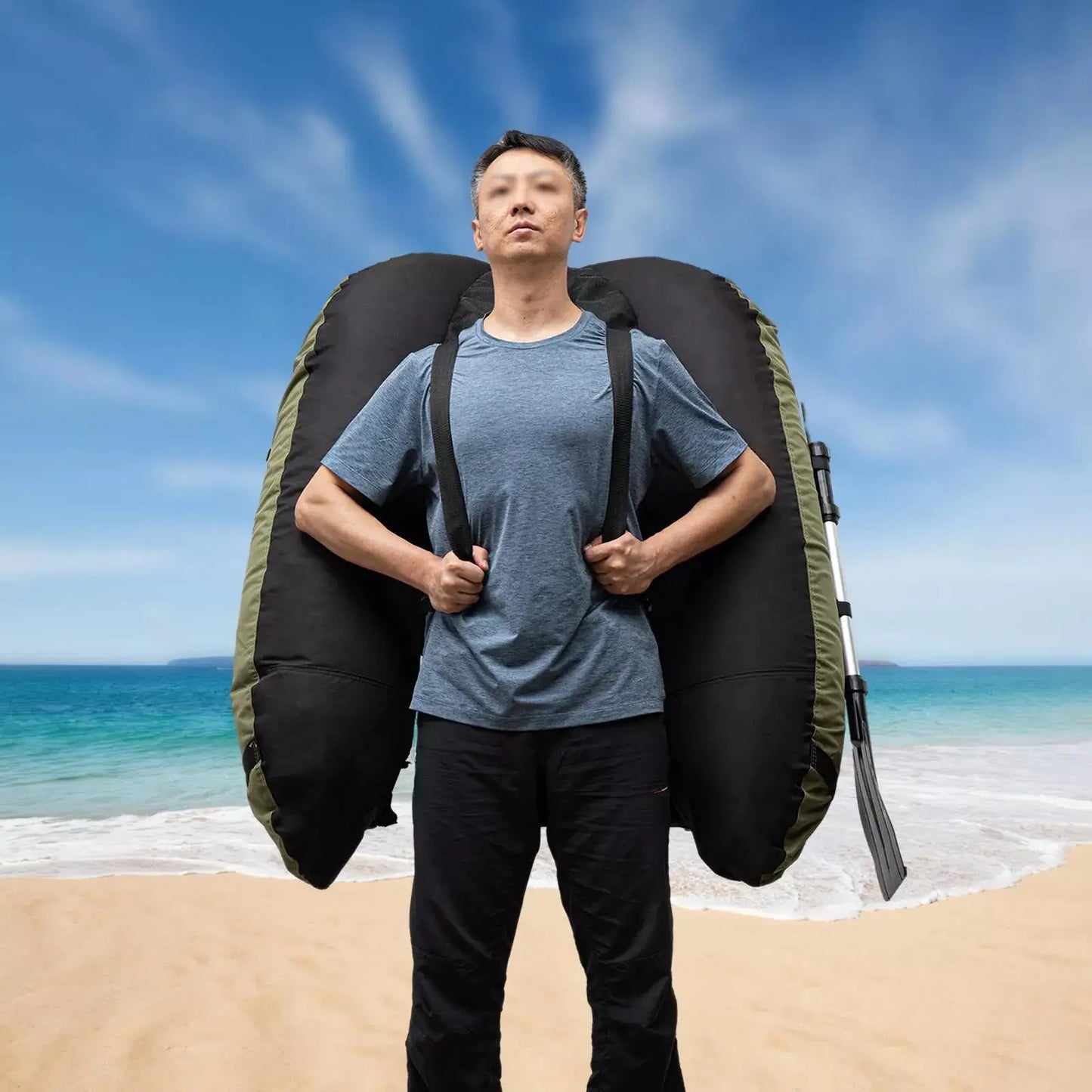 Adjustable Kayak Backrest (90°-180°) | 286 lb Capacity | Heavy-Duty for Kayak Fishing on Lakes & Rivers | Portable & Sturdy