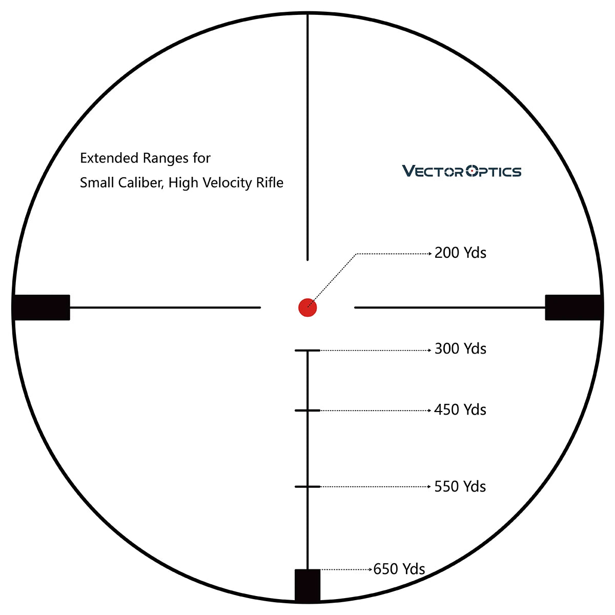 Vector Optics Hugo 6-24x50GT SFP Riflescope | BDC Reticle | 1/4 MOA Turret Lock Adjustment | Varmint Hunting | 1 Inch Tube