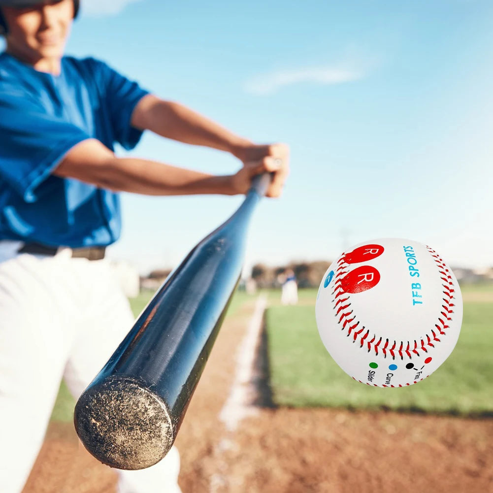 9 Inch Pitch Training Baseball with Finger Placement Markers Competition Training Baseball PVC for Adults Baseball Fans