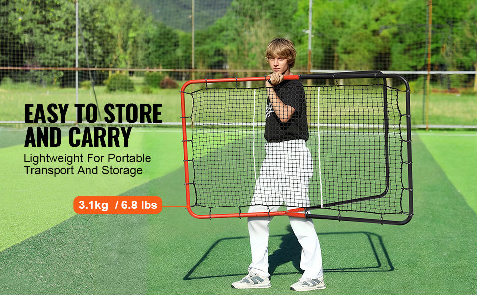 VEVOR Baseball And Softball Rebounder Net 3 x 4.5 ft PitchBack Baseball Pitching Nest three-Way Baseball Softball Pitchback Net